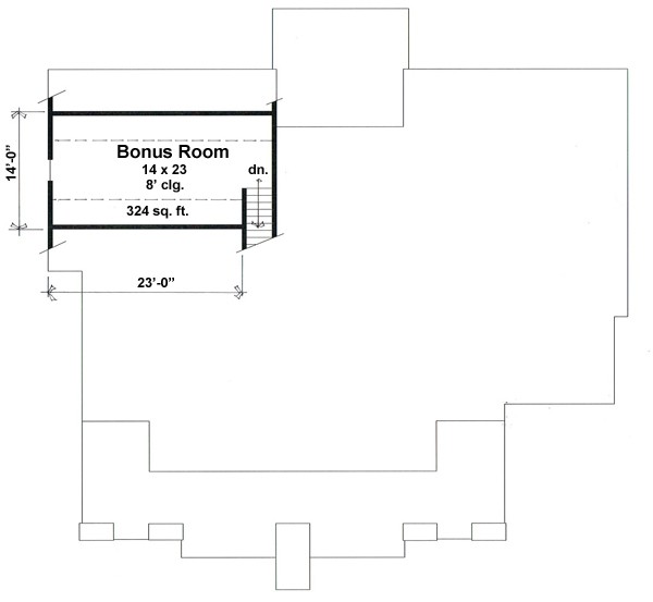 Bonus Floor Plan image of Edgartown House Plan